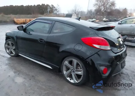 2013 Hyundai Veloster Turbo W/Blue from USA, damaged, VIN KMHTC6AE8DU153799